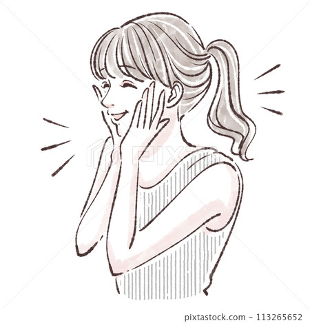 Illustration material of women and girls Illustration material of women and girls 113265652