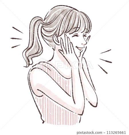 婦女和女孩插畫素材 113265661