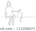 撫摸貓的女人 113266071