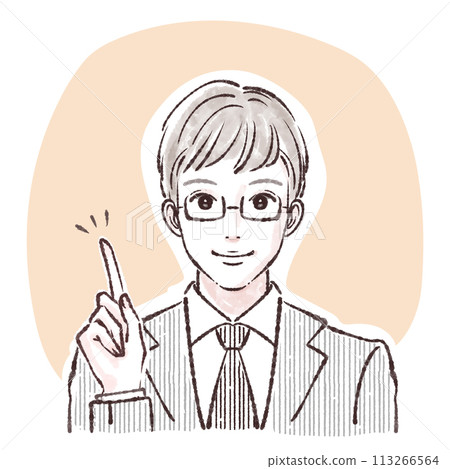 男人和男孩插畫素材 113266564