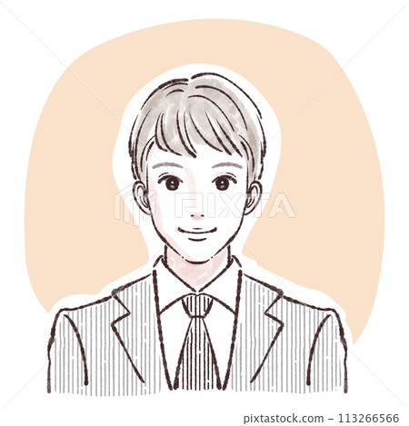 Illustration material of men and boys Illustration material of men and boys 113266566