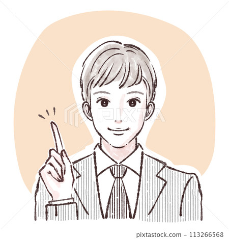 Illustration material of men and boys 113266568