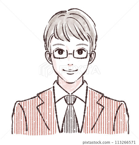 Illustration material of men and boys 113266571