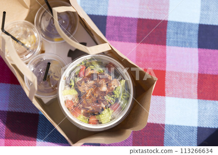 Takeout food picnic image 113266634