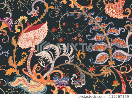 Fantasy, alien hypnotic flowers 113267169