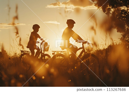 Twilight Ride: Adventure-Seeking Cyclists Tackle Mountainous Terrain Twilight Ride: Adventure-Seeking Cyclists Tackle Mountainous Terrain 113267686