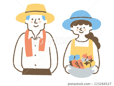 兩對夫婦在農場工作_color 113268527