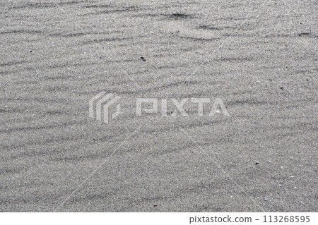 風在海岸的沙上盪起漣漪 113268595