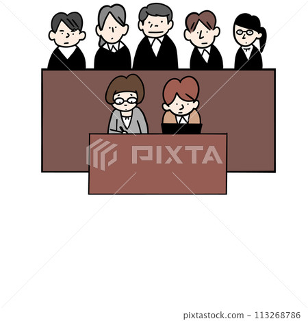 Judges, arbitrators and clerks of the court 113268786