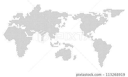 用點繪製的簡單世界地圖 113268919