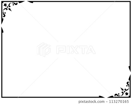 Antique/Vintage/Classic/Frame/Frame/Black/Illustration/Material 113270165