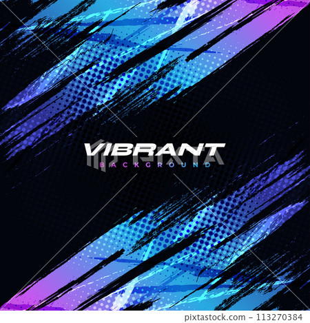 Colorful Gradient Brush Background with Halftone Effect. Grunge Sport Background with Brush Texture Colorful Gradient Brush Background with Halftone Effect. Grunge Sport Background with Brush Texture 113270384