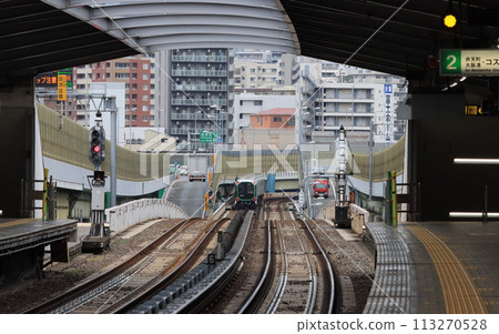 Inside Kujo Station on the Osaka Metro Chuo Line Inside Kujo Station on the Osaka Metro Chuo Line 113270528