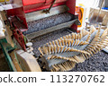 Put soil on the seedling tray 113270762