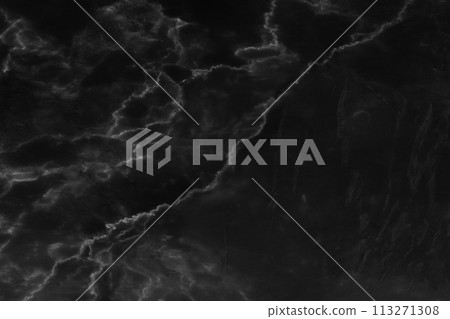 Black marble natural pattern for background, abstract natural marble black and white 113271308