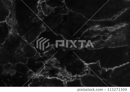 Black marble natural pattern for background, abstract natural marble black and white 113271309