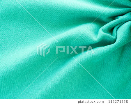 Green Background Template Award Abstract Wave Curtain Silk Cloth Satin Luxury Texture Pattern Soft Backdrop Surface Magenta Color Mockup Linen Material Canvas Cotton Frame Field Template. 113271358