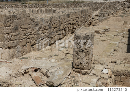 Ruins of Ancient Paphos Bathhouse. Archaeological Museum of the Paphos 113273240