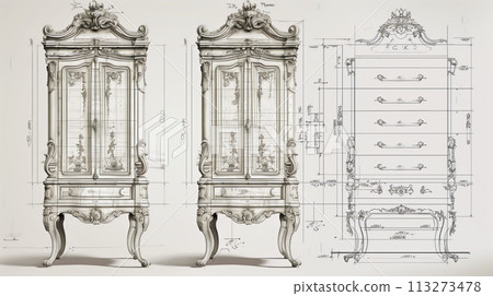 Precision furniture drawings 113273478