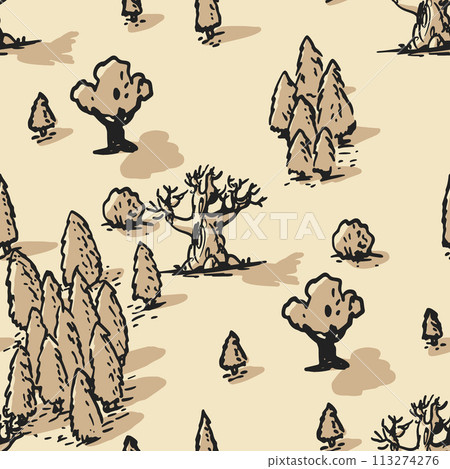 Seamless pattern. Forest top view. Park view from above. Seamless pattern. Forest top view. Park view from above. 113274276