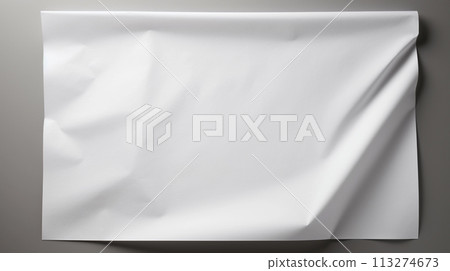 Blank A4 Horizontal White Paper Mockup 113274673