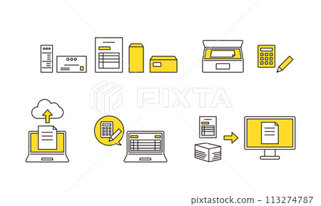 用於 DX 轉換和電子資料建立的圖示集 113274787