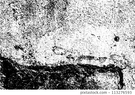 Black grunge texture isolated on white background 113276593