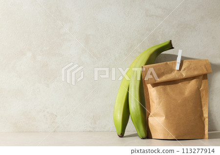 Banana flour, concept of cooking food, tasty banana flour 113277914