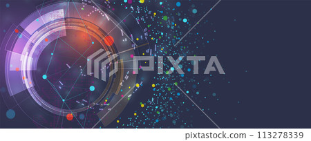 The abstract technology background for science and business presentation The abstract technology background for science and business presentation 113278339