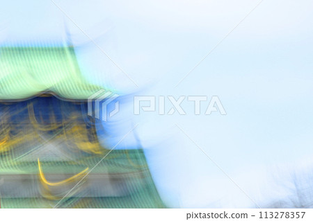 Image of the Nankai Trough mega-earthquake (Osaka Castle Park castle tower) 113278357