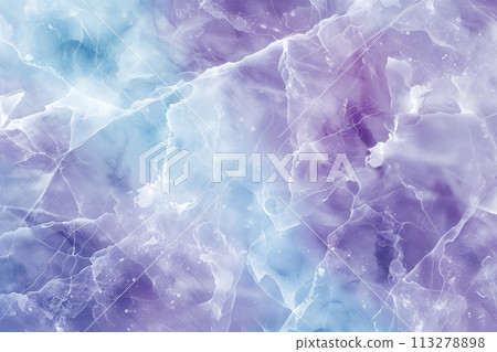 Blue purple pastel colors abstract marble texture background AI Generative 113278898
