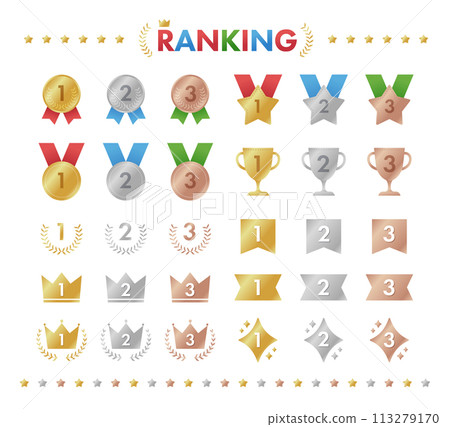 Set of ranking icons Set of ranking icons 113279170