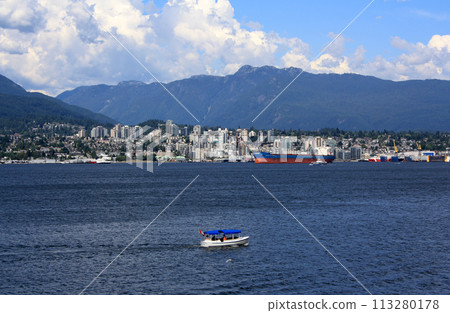North Vancouver seen from downtown North Vancouver seen from downtown 113280178