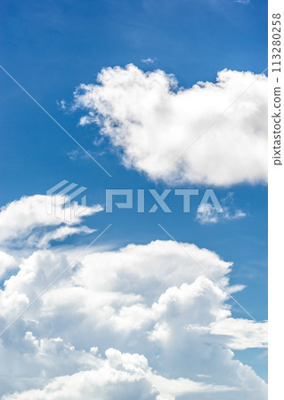 Summer blue sky and white clouds 113280258