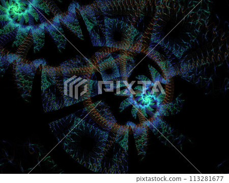 Imaginatory fractal abstract background Image Imaginatory fractal abstract background Image 113281677