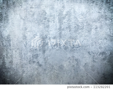 Grunge style. Close-up photo of concrete texture detail, There is a vignette at the corner of the image and a bright spot in the center is a copyspace. The gray and dark cement background is old. Grunge style. Close-up photo of concrete texture detail, There is a vignette at the corner of the image and a bright spot in the center is a copyspace. The gray and dark cement background is old. 113282201