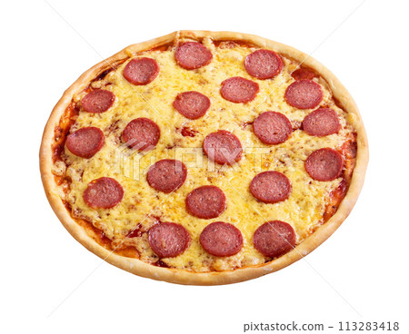 Italian pizza pepperoni Italian pizza pepperoni 113283418