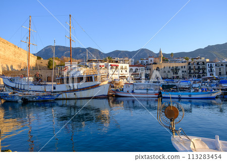 Kyrenia Harbour and Medieval Castle in Cyprus Kyrenia Harbour and Medieval Castle in Cyprus 113283454