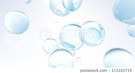 Group of bubbles floating in the air 3d render illustration Group of bubbles floating in the air 3d render illustration 113283719