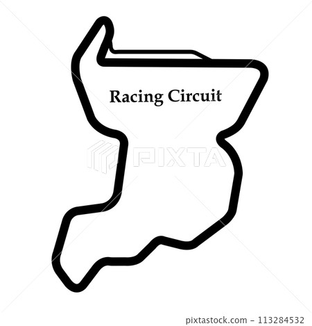 Racing circuit icon 113284532
