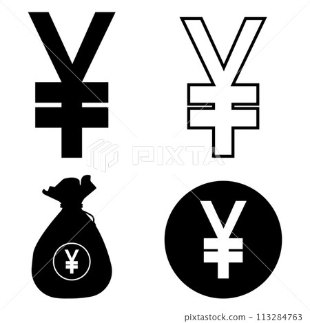 Yen currency icon Yen currency icon 113284763