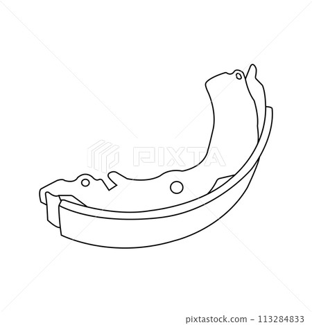 Brake pad icon 113284833