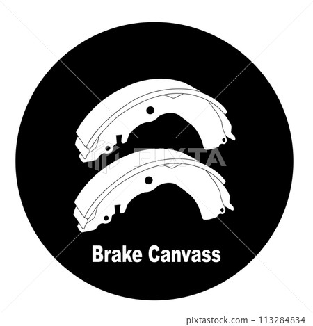 Brake pad icon 113284834