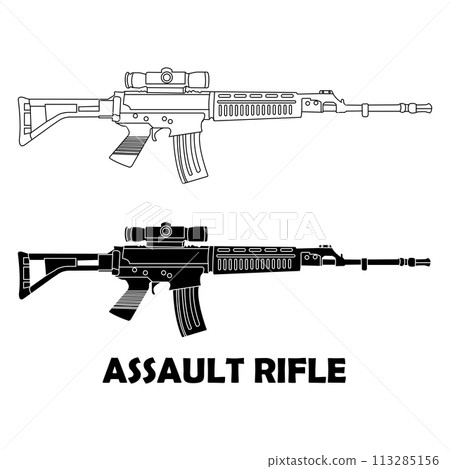 Assault rifle icon Assault rifle icon 113285156