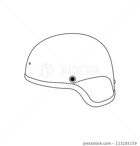 Military steel helmet icon Military steel helmet icon 113285159
