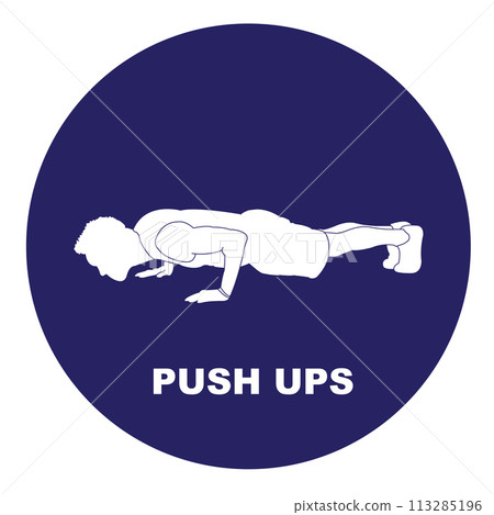 Push up icon 113285196