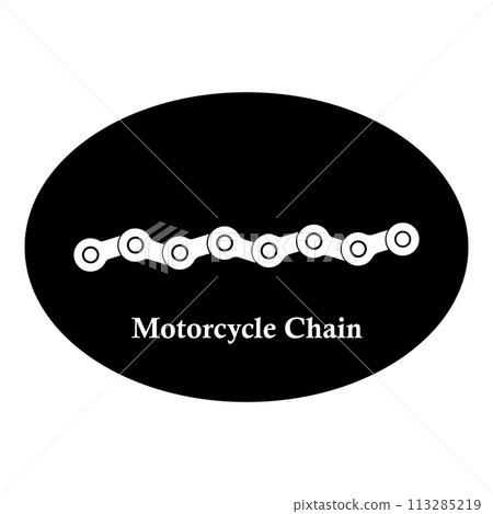 Motorbike chain icon Motorbike chain icon 113285219
