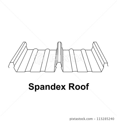 Spandex metal roof icon 113285240
