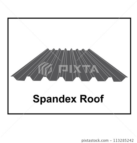 Spandex metal roof icon 113285242
