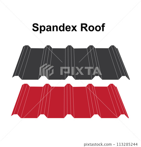 Spandex metal roof icon Spandex metal roof icon 113285244